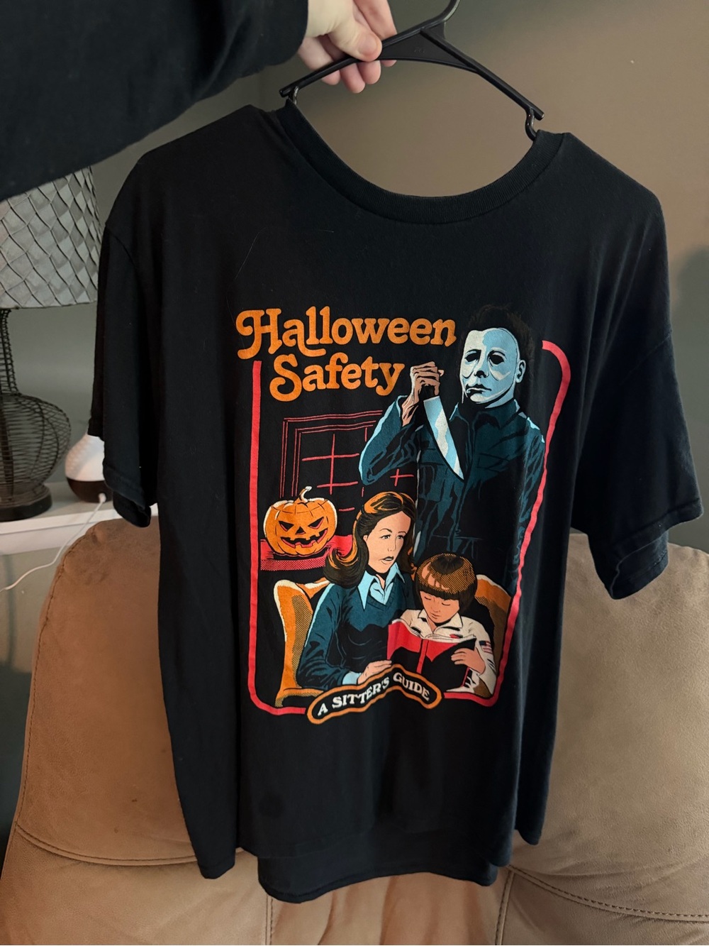 Halloween Safety Graphic Tee - Black